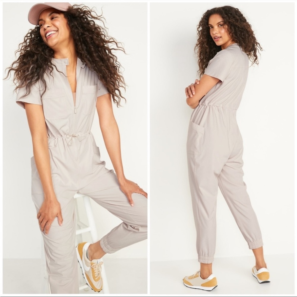 Old Navy Light Gray Jumpsuit